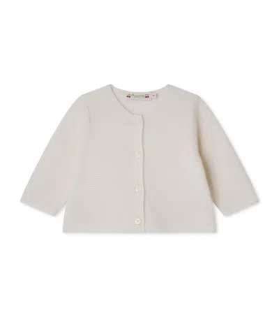 Bonpoint Kids' Cashmere Cardigan In Neutral