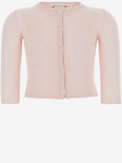 Bonpoint Babies' Cashmere Cardigan In Pink