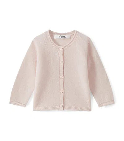 Bonpoint Kids' Cashmere Cardigan In Pink
