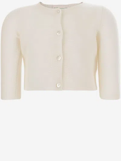 Bonpoint Babies' Cashmere Cardigan In White