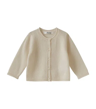 Bonpoint Kids' Cashmere Cardigan In White