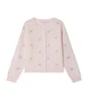 Bonpoint Cashmere Embroidered Jabara Cardigan In Pink