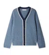 Bonpoint V-neck Cardigan In Blue