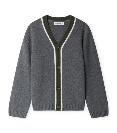 Bonpoint Kids' Cashmere Garfield Cardigan In Gray