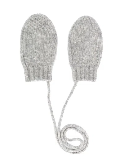 Bonpoint Cashmere Gloves For Babies In Gray