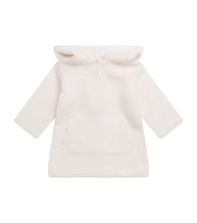 Bonpoint Kids' Cashmere Hooded Sweater In White