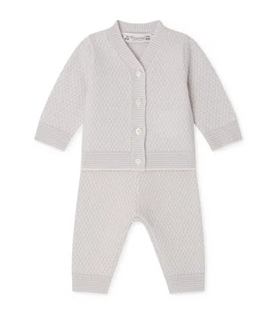 Bonpoint Kids'  Cashmere Jahiel Cardigan And Leggings Set In Gray