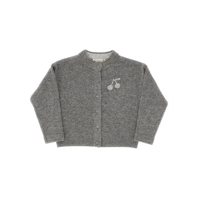 Bonpoint Cashmere 'judicael' Cardigan Kids In Gray