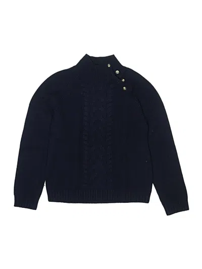 Pre-owned Bonpoint Kids' Cashmere Pullover Sweater In Blue