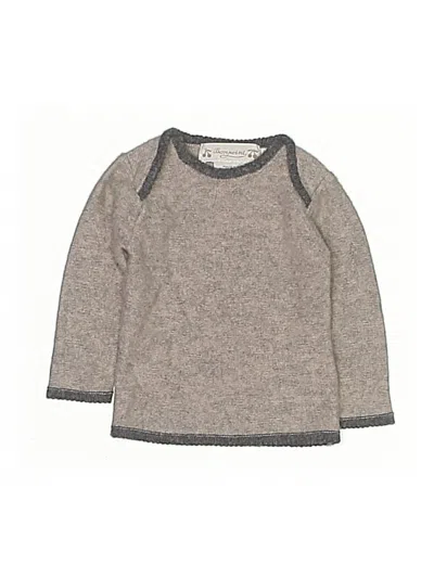 Pre-owned Bonpoint Babies' Cashmere Pullover Sweater In Gray