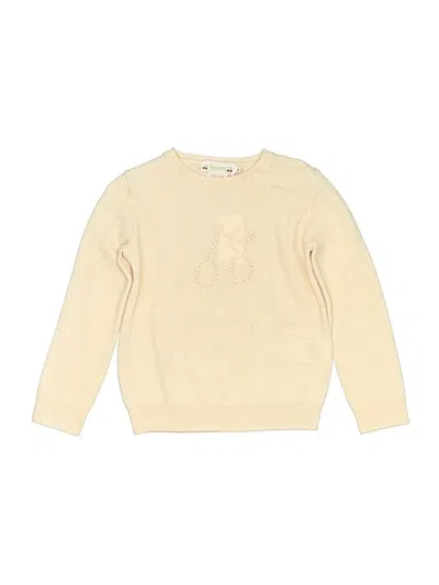 Pre-owned Bonpoint Kids' Cashmere Pullover Sweater In Pink