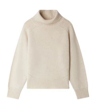 Bonpoint Kids' Cashmere Roll-neck Sweater In Neutral