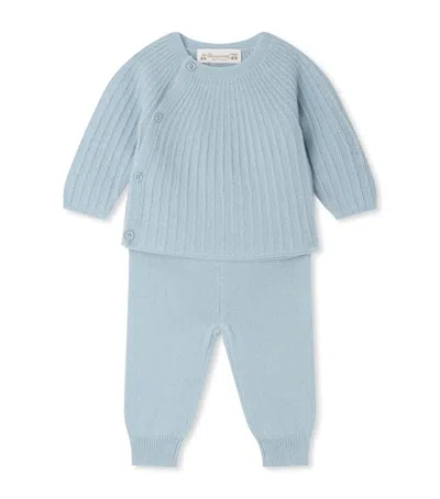 Bonpoint Kids'  Cashmere Sweater And Leggings Set In Blue