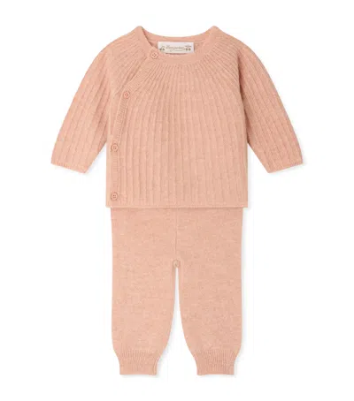 Bonpoint Kids'  Cashmere Sweater And Leggings Set In Pink