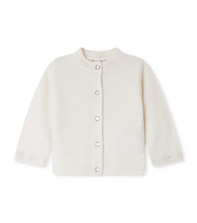 Bonpoint Kids' Cashmere Teyana Cardigan In White