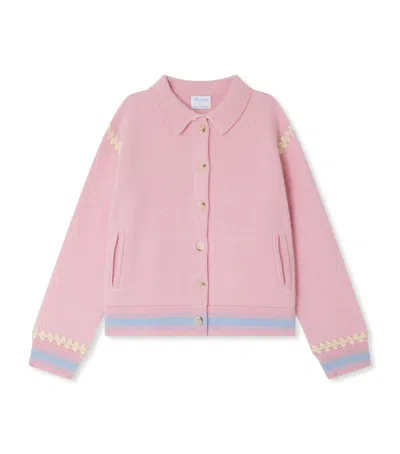 Bonpoint Kids' Cashmere X Guest In Residence Liberté Cardigan In Pink