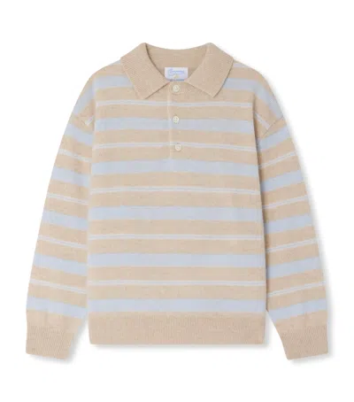Bonpoint Kids' Cashmere X Guest In Residence Louie Polo Sweater In Multi