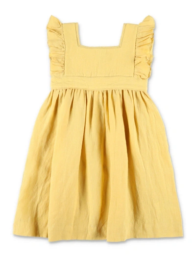 Bonpoint Kids' Cassiopee Dress In Yellow