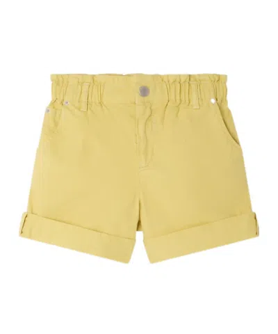 Bonpoint Cathy Cuffed Shorts In Yellow
