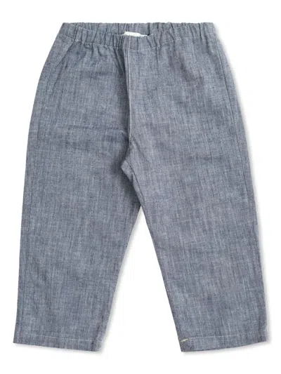 Bonpoint Babies' Chambray Jeans In Grey