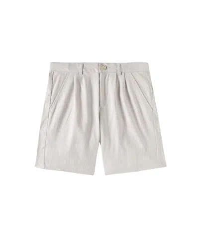 Bonpoint Kids' Shorts Charles Aus Einem Baumwollgemisch In Grau