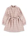 Bonpoint Check Dress In Ec Rose Fane