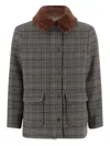 Bonpoint Check-pattern Coat In Green