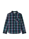 Bonpoint Check-pattern Shirt In Blue