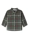 Bonpoint Checked Pocketed Shirt In Green