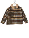 Bonpoint Baxter Checked Jacket Chestnut In Brown