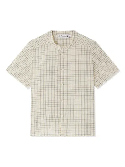Bonpoint Kids' Checked Shirt In Yellow