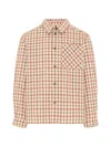Bonpoint Check-pattern Shirt In Brown