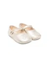 Bonpoint Cherry-embossed Ballerinas In Gold