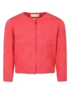 Bonpoint Cherry-jacquard Cardigan In Pink