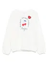 Bonpoint Cherry-print Sweatshirt In White