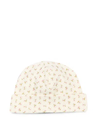 Bonpoint Babies' Cherry-printed Beanie Hat In White