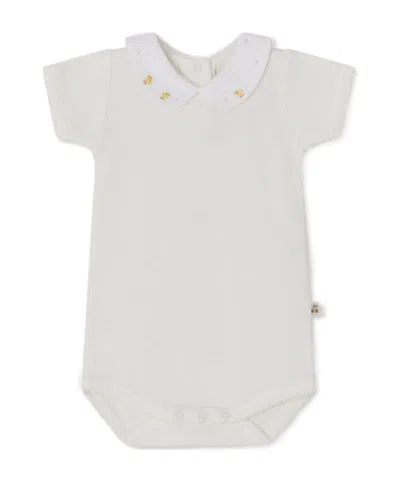 Bonpoint Chicken Embroidered Jumpsuit In White