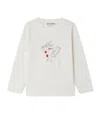 Bonpoint Christmas Bunny T-shirt In White