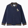 Bonpoint Christopher Dark Blue Cotton Jacket In Blue