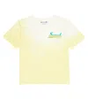 Bonpoint Cian Printed Cotton Jersey T-shirt In Jaune Clair