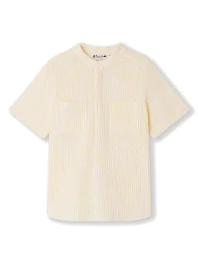 Bonpoint Kids' Cillian Striped Shirt In Yellow