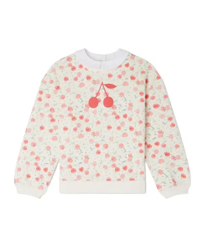 BONPOINT BONPOINT CLAUDINE CHERRY PRINTED SWEATSHIRT