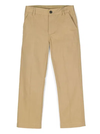 Bonpoint Kids' Clyde Slim-cut Chinos In Neutrals