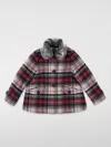 Bonpoint Check Jacket In Burgunderrot