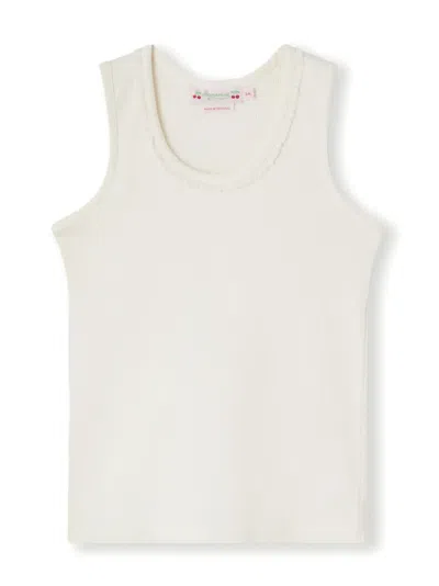 Bonpoint Kids' Coline Cotton Tank Top In White