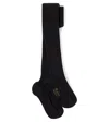 Bonpoint Collant Ribbed-knit Cotton-blend Socks In Black