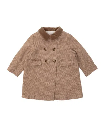 Bonpoint Babies' Collared Long-sleeved Jacket In Neutral