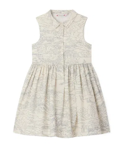 Bonpoint Collared Printed Dress In Multi