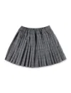 Bonpoint Colllege Skirt In Gris Chine Moyen