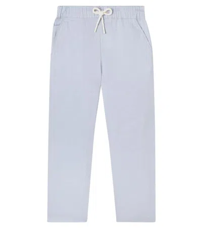 Bonpoint Kids' Connell Cotton Pants In Blue